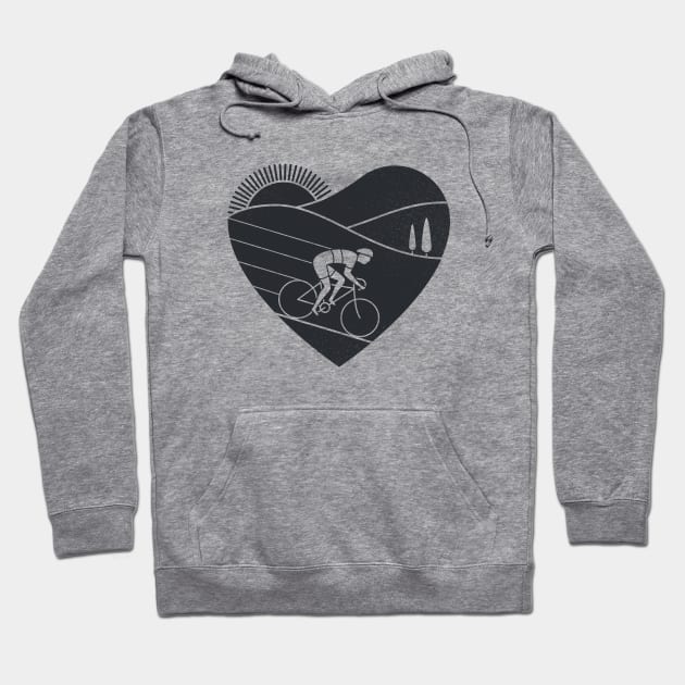 Love Cycling Hoodie by Thepapercrane